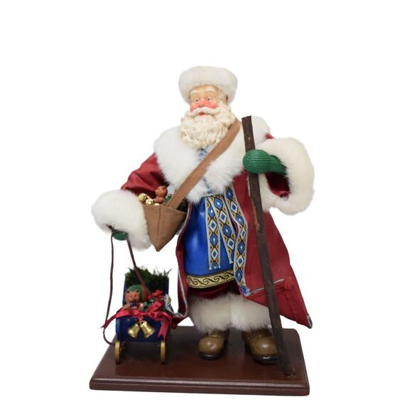 Santa's From Around the World Russian 1995 13 Inch Table Top Decoration - Picture 7 of 11